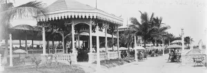 Villa Del Mar, the beach, Veracruz of Mexico The church of la Pastora. 29 September