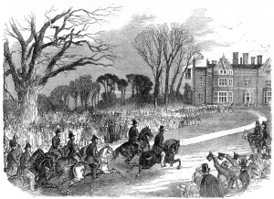 Visit of Prince Albert to Colchester - arrival of his Royal Highness and staff