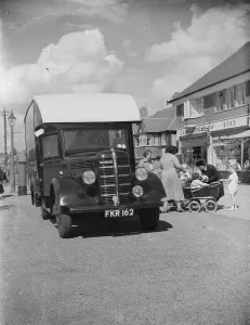 Visiting the Kent County mobile library. 1939