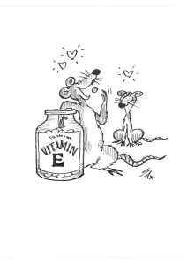 Prints of Vitamin E. Usually paying little or no attention to political correctness, Sax cartoons are often saucy and irreverent, often a sly look at gender relations, marriage, men, women, drinking Cartoons By Sax Prints: Vitamin E. Usually paying little or no attention to political correctness, Sax cartoons