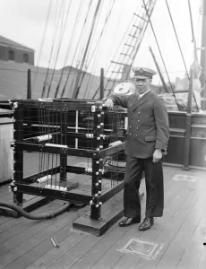 The voyage of the Discovery to the South Pole. Mr A J Wilson, the wireless officer