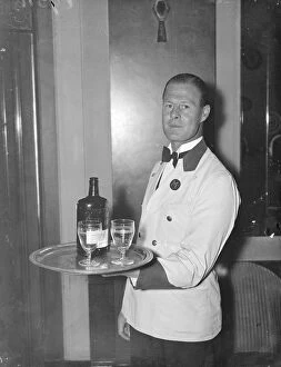 Cheers! vintage food and drink Collection: Waiter who strikes a different note, successful composer of music in his spare time