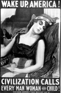 British Prints: Wake up, America ! Civilization calls every man woman and child