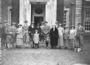 At Waldershare Park near Deal in Kent; left to right; Major Wykeham Musgrave