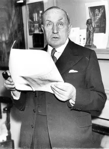 International Herald Tribune Prints: Walter John Tapper, architect, shown working in his London Office, has been elected