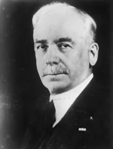 Us War Secretary critically ill. Mr Hoover, alarmed by hospital reports, visits bedside