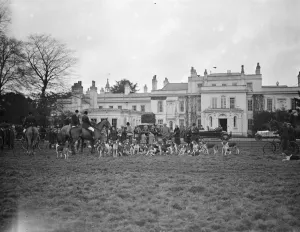 Warfield Hall, near Bracknell, residence of Mr W I Shard, scene of a meet of
