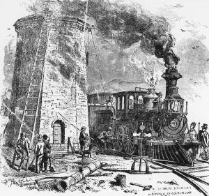 Watching Place on the Erie Railway 1871