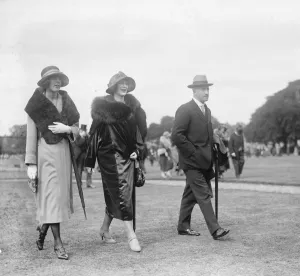 Watching the Polo at the Hurlingham Club - the Champion Cup semi - finals -