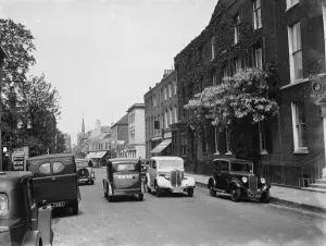 Baskets Prints: Watling street in Westeria, Canterbury. 1936