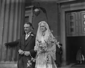 Wedding of Captain A P Campbell, Royal Artillery, ( son of Brigadier - General