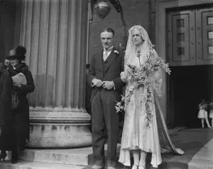 Bridegroom Prints: Wedding of Captain A P Campbell, Royal Artillery, ( son of Brigadier - General