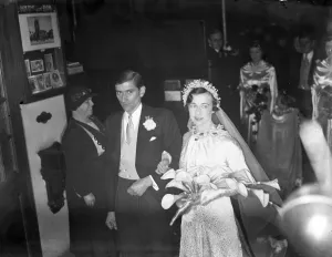 Marriage Prints: Wedding of Dr Mervyn Jeffry Ingram and Miss Joan Dupen at Chelsea Old Church, London