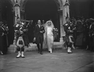 Wedding of the Earl of Galloway and Miss Philippa Wendell. The wedding of the Earl of Galloway