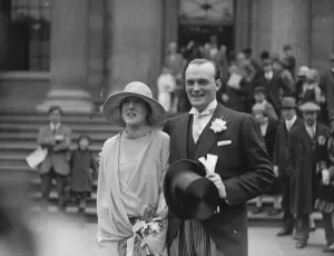Wedding. The Earl of Lathom and Mrs Morison were married at Marylebone Register Office