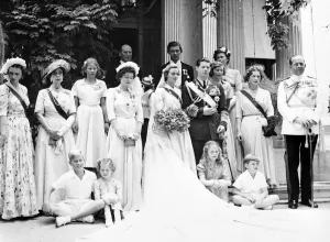 Wedding of Ex- King Michael of Rumania to Princess Anne of Bourbon Parme at Chapel