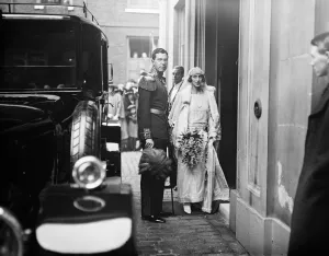 The wedding of Lady Louise Mountbatten and the Crown Prince of Sweden at the Chapel Royal