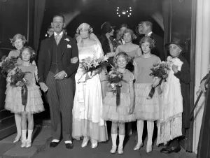 Groom Prints: Wedding of Lieut Col Hewitt and Miss Hibbert at Holy Trinity, Sloane Street. 8 December