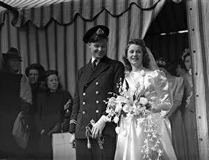 Flowers Collection: Wedding of Lieutenant D Shankland, RN, and Miss A Akers Douglas at St Georges Church