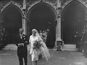 Flowers Collection: Wedding of Lord Brownlow and Miss Katherine Kinloch ( daughter of Sir David Kinlock