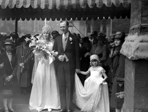 Groom Prints: Wedding of Lord North and Miss Joan Burrell at St Pauls, Knightsbridge, London. 9