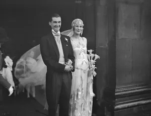 Groom Prints: Wedding of Lord Weymouth and the Honourable Daphne Vivian at St Martins in the Fields