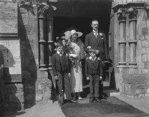 Wedding Major Frank Marsham of the 3rd Dragoons the tallest Cavalry officer in the British Army