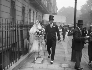 Wedding. The marriage between My Lynden, R Miller and Lady Patricia Beresford