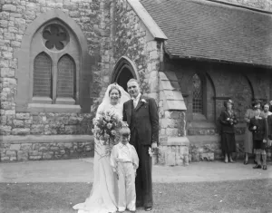 The wedding of Mr Albert Victor Phipps and Miss Ivy Florence Morgan in Eltham, Kent