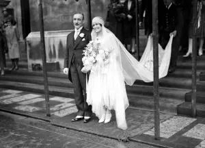 Groom Prints: Wedding of Mr Francis R. Verdon (Of Llanerchydol Hall, Welshpool) and Miss Beatrice