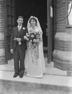 The wedding of Mr Francis William Elliston Erwood and Miss Vidam Cotton Cory in Sidcup