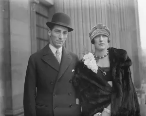 The wedding of Mr George Haldinstein and Mrs Olive Stobart took place at Marylebone