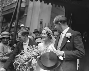 The wedding of Mr Paul Willert and the Honourable Brenda Pearson, daughter of