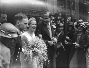 The wedding of Mr Paul Willert and the Honourable Brenda Pearson, daughter of