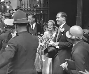 The wedding of Mr Paul Willert and the Honourable Brenda Pearson, daughter of