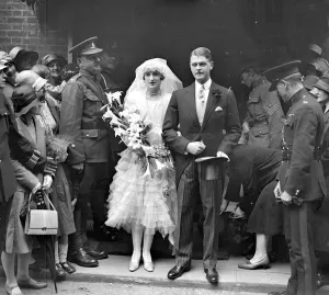 Groom Prints: Wedding of Sir Robert Black and Miss Ivy Wilson at Holy Trinity, Brompton, London