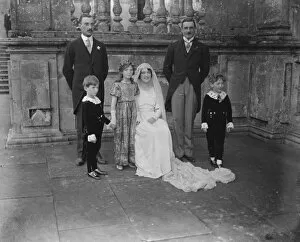 Couple Collection: The wedding took place at Horningsham Church, near Warminster, between Lady Emma Thynne