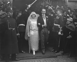 The wedding took place on Saturday between Miss Audrey James ( youngest daughter of Mrs Brinton