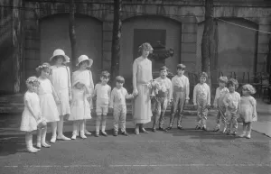 The wedding of the year, The Hon Monica Grenfell was married at St Margaret s
