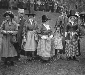 Costume Prints: Welsh National Eisteddfod at Carnarvon Some of the welsh people who attended