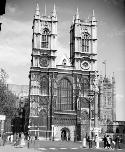 Westminster Abbey, Westminster, London, England, UK. 1950s