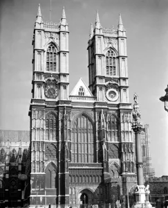 Westminster Abbey, Westminster, London, England, UK. 1950s