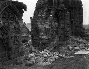 Stones Prints: Whitby Abbey ruins, north Yorkshire. 1920
