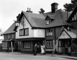 Public House Prints: The White Hart Hotel, Brasted, Kent - favourite pub of Battle of Britain pilots