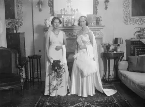 Wife of American Charge D Affaires attends the Royal Court. Mrs Ray Atherton