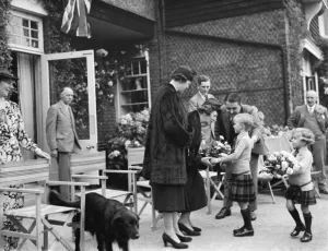 Personality Prints: Wilmington fete being opened by E D Waters. 1936