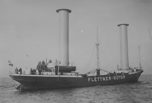 German Prints: The wind ship. Herr Anton Fletter has invented a new sailing plan. It consists