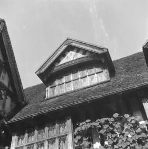Roof Prints: A window with ornamentations at Hever Castle. 1938
