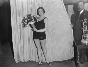 Winner of worlds most perfect figure contest in London. Miss Stella Pierres of Hampstead