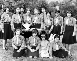 Teenager Prints: Winners of the Dartford Rural District Girl Guides Competition. The 1st Farningham